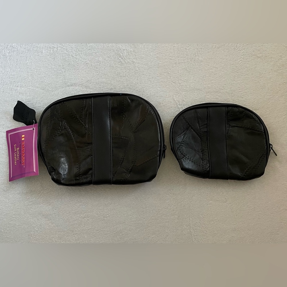 NWT Embassy by Giovanni Navarre Mini Purses Set of 2 Genuine Leather Wallet